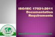 ISO/IEC 17021 Documentation Requirements