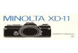 Minolta XD-11 owner's manal