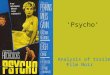 Psycho’ Trailer analysis