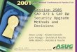 Asug 2001 SAP R3 SAP BW Security Upgrade