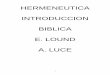 Lound & Luce - Hermeneutica E Introduccion Biblica