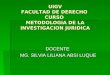Metodologia de La Investigacion Juridica Ppt Uigv