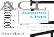 Access List Solution Access Lists Workbook Teachers Edition