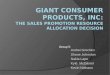 Giant Consumer Products Case Presentation FINAL