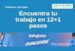 Webinar InfoJobs: 12+1 Pasos para encontrar trabajo, con Elena Huerga