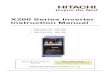 Hitachi X200 manual, tài liệu biến tần Hitachi X200 series