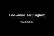 Lee-Anne Gallagher portfolio email