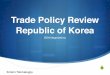 Korea's Trade Policy Review