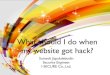 What should I do when my website got hack?