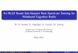 An NLLS Based Sub-Nyquist Rate Spectrum Sensing for Wideband Cognitive Radio