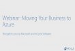 Moving Your Business to Azure