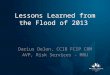 Lessons Learened from the Flood of 2013-V2