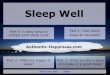 Authentic-Happiness.com: sleep well