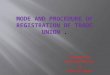 registration of trade union of india