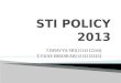 Sti policy 2013