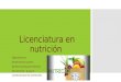 Licenciatura en nutrición UMB