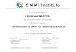 Introduction to CMMI for Services Instructor (1)