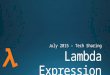 Lambda expression (Microsoft .Net)