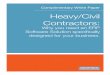 Heavy Civil Contractors:  ERP Solution