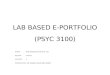 Lab Based E-portfolio