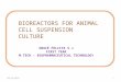 Bioreactors for animal cell suspension culture
