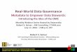 Real-World Data Governance: Metadata to Empower Data Stewards - Introducing the Idea of the OMS
