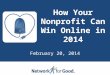 How Your Nonprofit Can Win Online With Network for Good