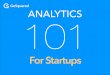 Analytics 101 for startups