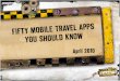 Fifty Mobile Travel Apps You Should Know