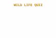 Wild life quiz saranathan