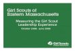 Measuring The Girl Scout Leadership Experience 2009