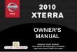 2010 XTERRA OWNER'S MANUAL
