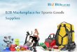 B2B marketplace for sports goods supplies