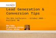 Lead Generation and Conversion in Inbound Marketing and Social Media