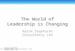 The world of leadership is changing