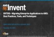 Migrating Enterprise Applications to AWS: Best Practices & Techniques (ENT303) | AWS re:Invent 2013