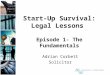 Startup Survival: Legal Lessons by Adrian Corbett