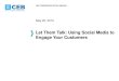 Using social media to engage financial services customers