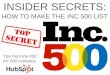 How to Make the Inc 500 List