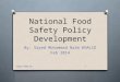 Food safety policy development