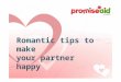 Romantic ideas to keep your partner happy