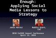 Beyond relevance: Applying Social Media Lessons To Strategy