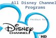 All disney channel programs