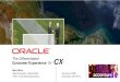 HPMC12: Oracle - The Differentiated Customer Experience