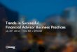 Trends in Successful Financial Advisor Business Practices