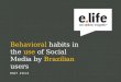 Behavioral habits in the use of Social Media by Brazilian users - 2012