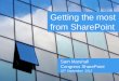 Getting the most from SharePoint