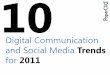 Digital Communication and Social Media Trends for 2011