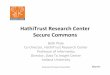 HathiTrust Research Center Secure Commons