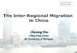 Migration Scenarios and Western China Development: the Evidence 